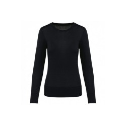 Pull Supima® col rond  femme