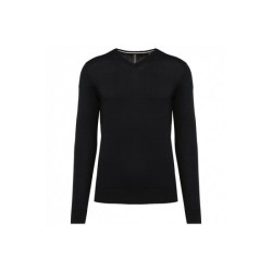 Pull col en V écoresponsable homme
