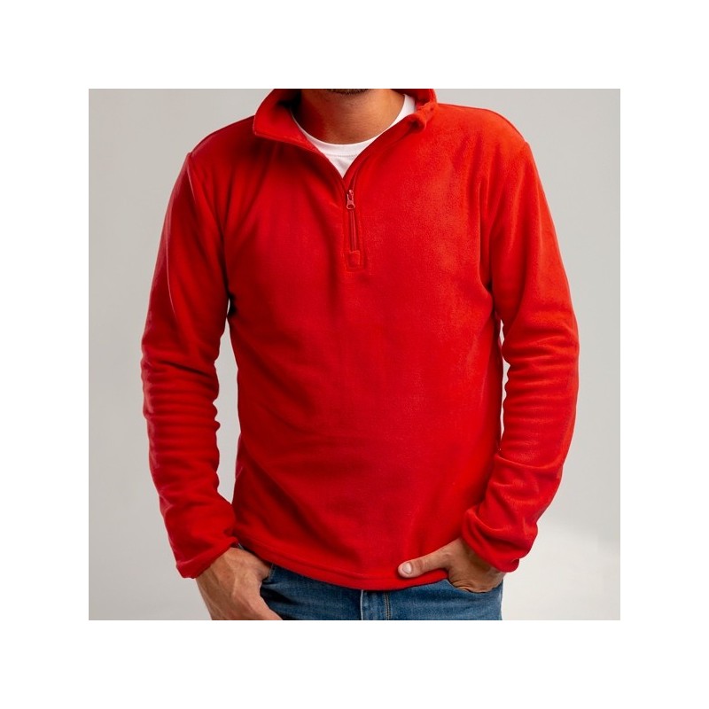 THC VIENNA. Pull polaire col zippé unisexe