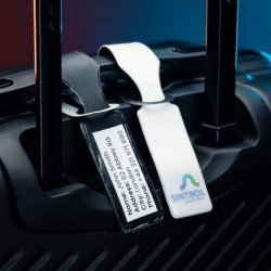 Étiquette à bagage réfléchissante