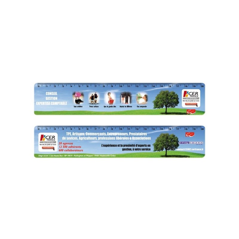 Règle souple 20cm imprimée