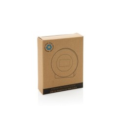 Horloge bureau en bambou FSC® et plastique recyclé RCS Utah