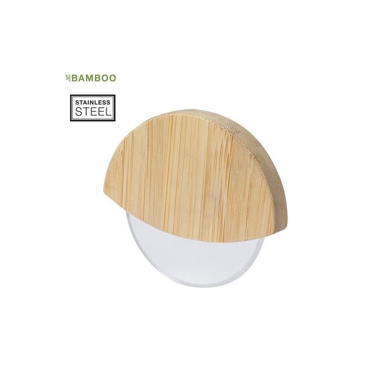 Roulette à pizza en bambou