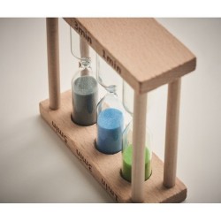 Jeu de 3 sabliers de douche