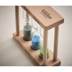 Jeu de 3 sabliers de douche