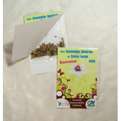 Sachet de graines transparent