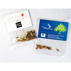 Sachet de graines transparent