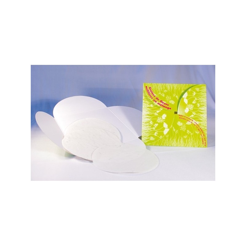 Carte écologie avec graines