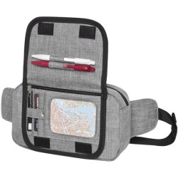 Grande Sacoche banane en tissu effet chiné