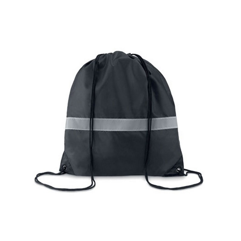 Sac à cordons avec bandes réfléchissantes