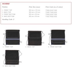 Sac à cordons avec bandes réfléchissantes