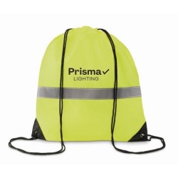 Sac à cordons avec bandes réfléchissantes