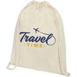 Sac à dos en coton de 140 g/m² avec cordon de serrage