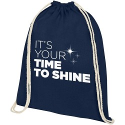 Sac à dos en coton de 140 g/m² avec cordon de serrage