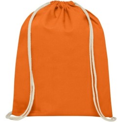 Sac à dos en coton de 140 g/m² avec cordon de serrage