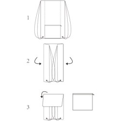 Sac à dos pliable avec cordon de serrage