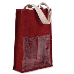 Sac porte bouteilles en jute - kimood