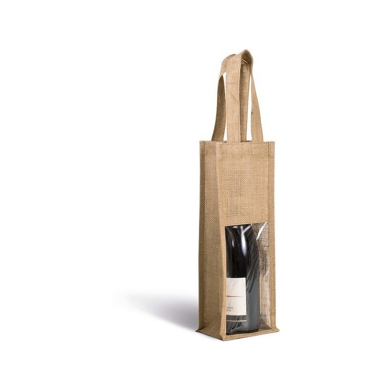 Sac porte bouteille en jute - kimood
