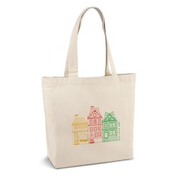 Sac coton canvas 45x38cm avec soufflet