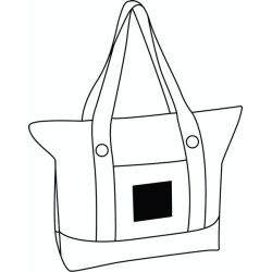 Sac de plage avec fermeture éclair