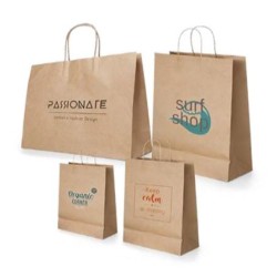 Petit sac en papier kraft brun 24 x 31 x 9 cm