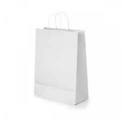 Sac en papier kraft blanc medium