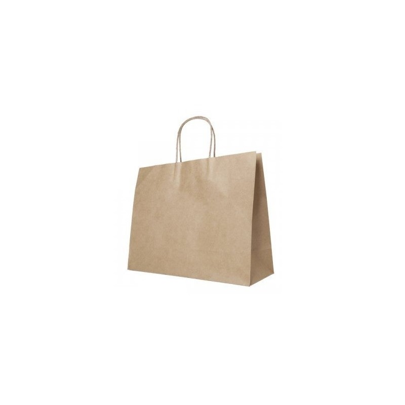 Grand sac en papier kraft brun