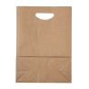 Sac en papier recyclé avec poignées, 80 g/m²