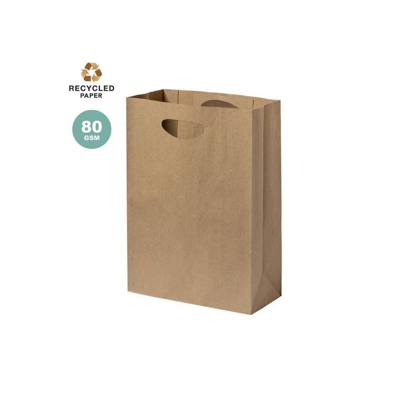 Sac en papier recyclé léger de 80g/m2
