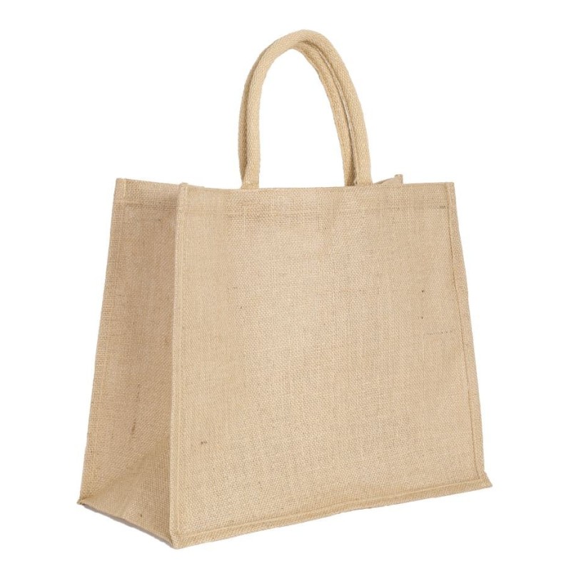 Grand sac shopping en jute 43x34cm