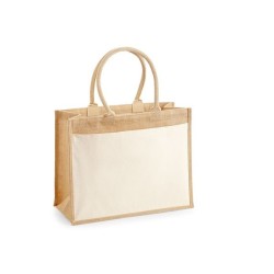 Grand sac shopping en toile de jute