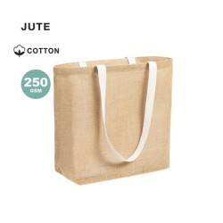 Sac à soufflet en toile de jute