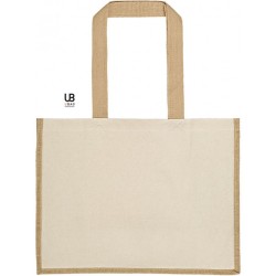 Sac shopping en coton et jute sunset