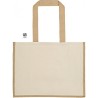Sac shopping en coton et jute sunset