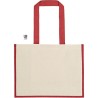 Sac shopping en coton et jute sunset