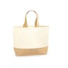 Sac shopping en jute et coton lourd 44x38cm