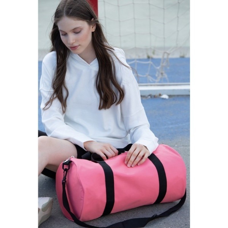 Sac tubulaire recyclé avec poche frontale