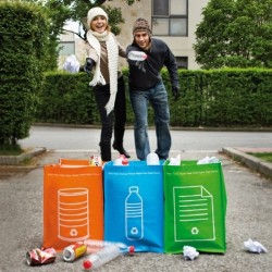 Poubelles à déchets recyclable