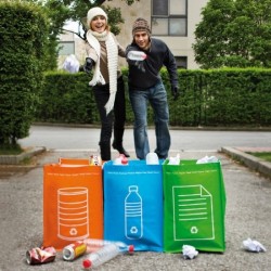 Poubelles à déchets recyclable