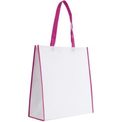 Sac shopping bicolore 38x40cm