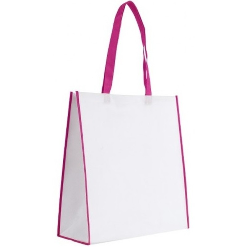 Sac shopping bicolore 38x40cm