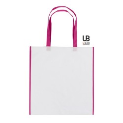 Sac shopping bicolore 38x40cm