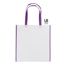Sac shopping bicolore 38x40cm