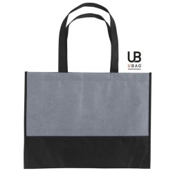 Sac shopping bicolore 38x29cm intissé