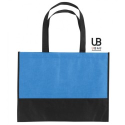 Sac shopping bicolore 38x29cm intissé