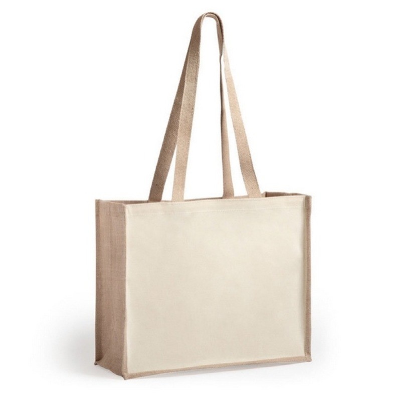 Sac shopping en jute et toile
