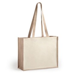 Sac shopping en jute et toile