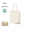 Tote bag pliable jute et coton