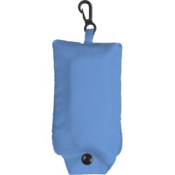 Sac shopping pliable avec pochette et mousqueton