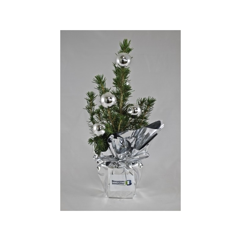 Sapin de noël avec déco